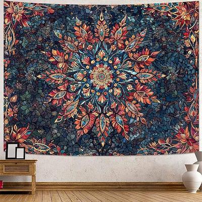 Himmlisches Sonnenmandala-Wandteppich, Tierkreiszeichen, Planeten, Mondphasen, Galaxie, Sternenhimmel, Boho-Zimmerdeko, große Stoffkulisse
