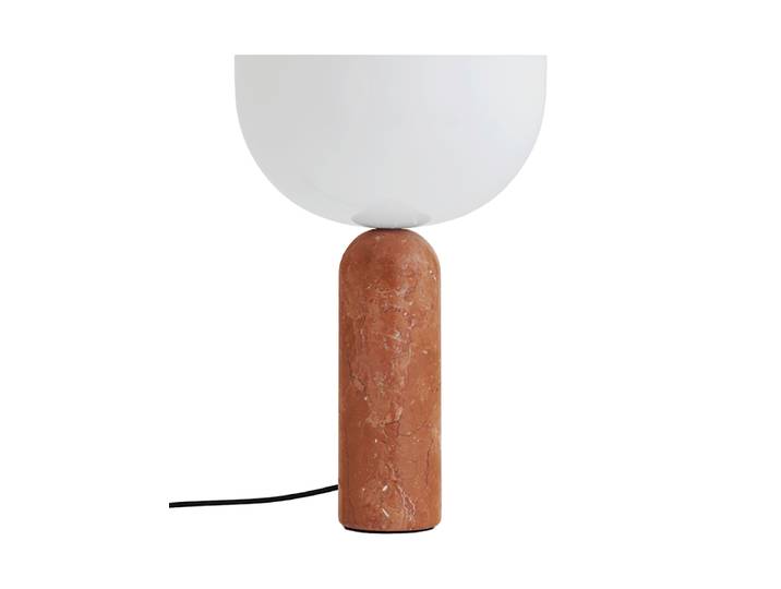 Edle Marmor Design Tischlampe „Kizu“, verschiedene Grössen Breccia Pernice Marmor NEW WORKS