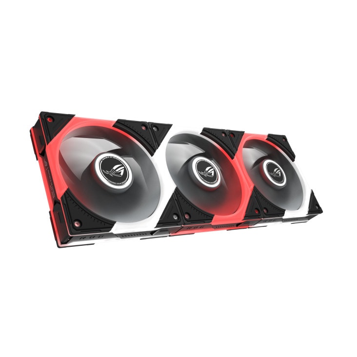 ASUS ROG Eurux GR120 ARGB Reverse Fan Black Edition, 120mm, Triple-Pack