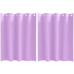 vidaXL Verdunkelungs-Vorhänge mit Ringen 2 pcs Lila 140 x 140 cm