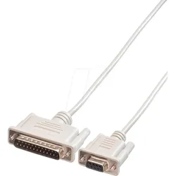 ROLINE 11014630 - D-SUB Druckerkabel, 9-pol./25-pol., Buchse/Stecker, 3,0 m
