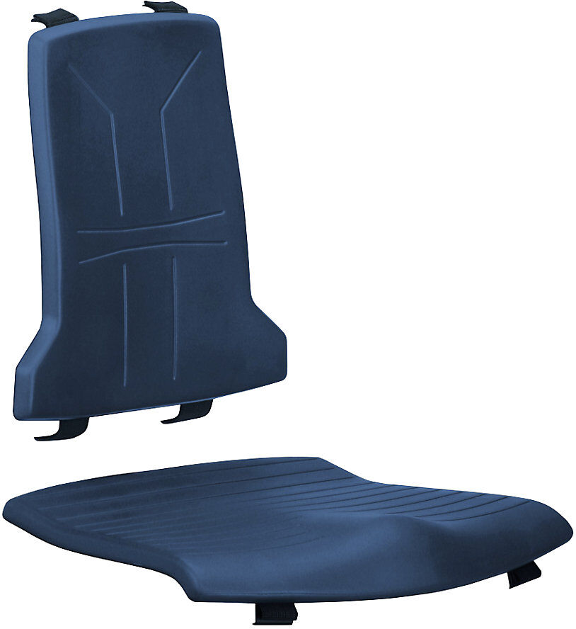 bimos Polster, Standard-Ausführung, je 1 Polster für Sitz und Rückenlehne, PU-Schaum-Polster, blau
