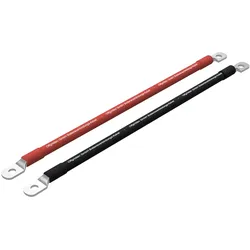 Offgridtec® 1m Batteriekabel 10mm2 beidseitig M8 Ösen