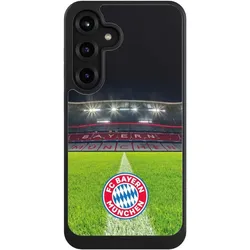 Nivocase Hülle für Samsung Galaxy S25+ Handyhülle NIVOcore Case Schwarz FC Bayern München FCB Stadion (Samsung Galaxy S25+), Smartphone Hülle, Schwarz