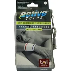 BORT ActiveColor Handgelenkbandage M weiß 1 St