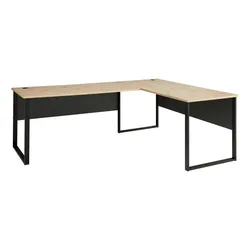 Innostyle Eckschreibtisch Memphis Holzoptik Eiche Artisan