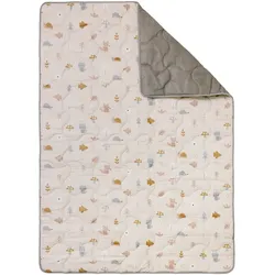 BORNINO HOME Krabbeldecke Jumbo mit wasserfester Unterseite 140x200 cm, beige