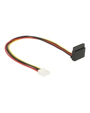 Delock Floppy 4 pin female > SATA 15 metal Netzteil 4-Pin-Mini-Stromversorgungsstecker R bis Leistung R + 5 + 12 V 30 cm (85510)