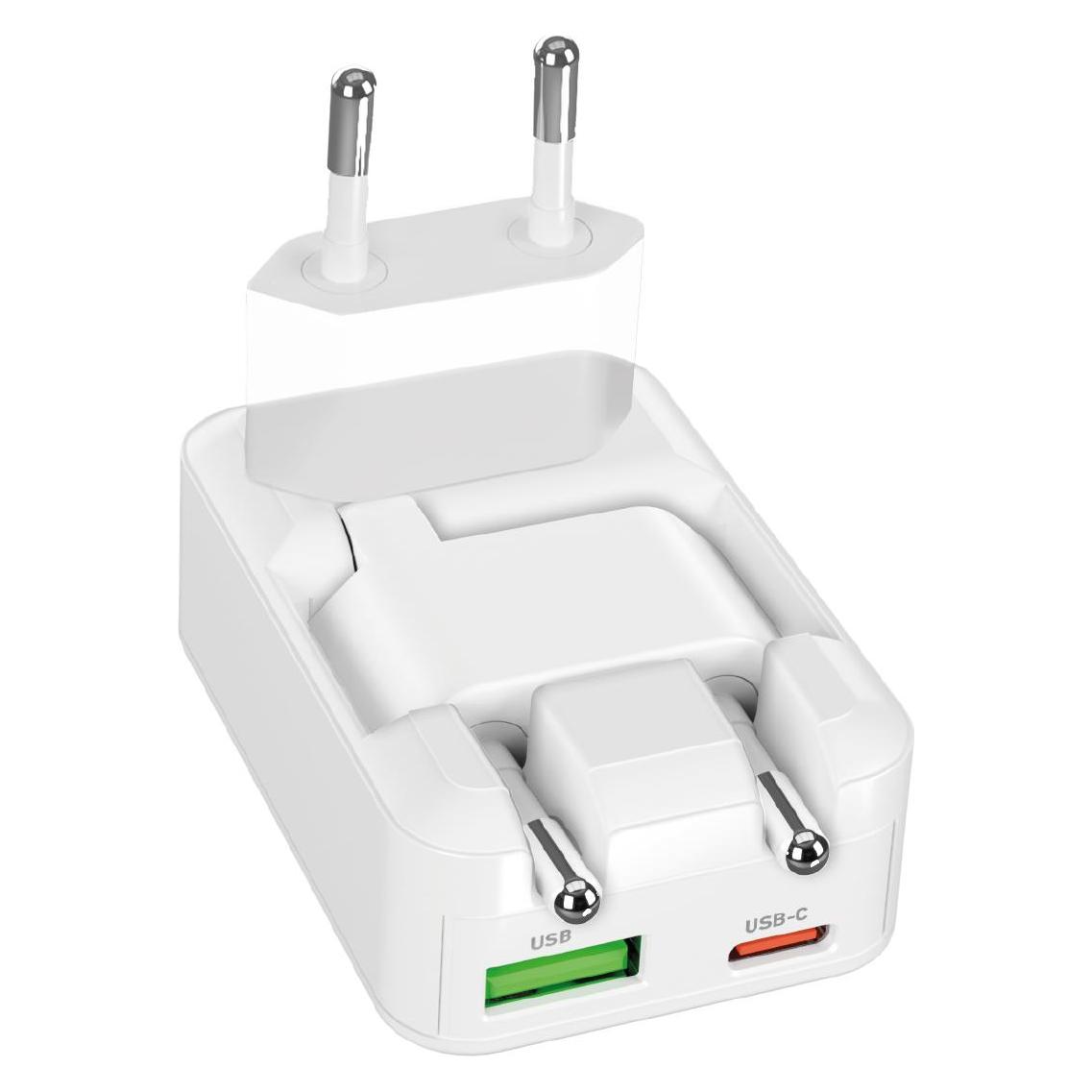 SBS Ladegerät (30 W, 2 Ports) (TETRGANUSBTCFOLD30W)
