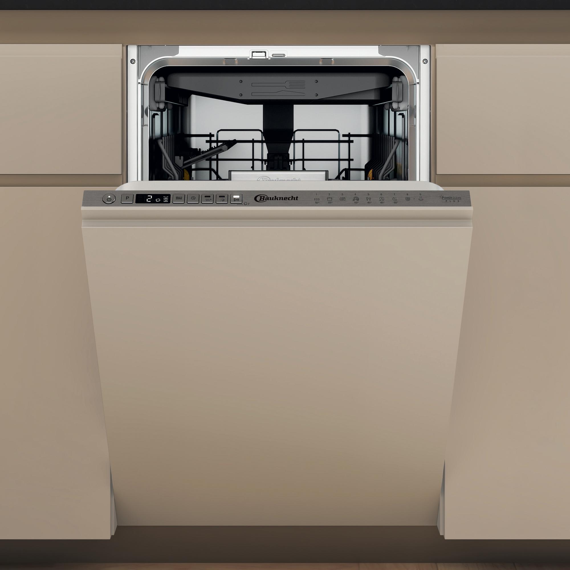 Bauknecht BK6IB10BS7LA0, Voll integriert, Single (45 cm breit), Edelstahl, Tasten, 1,3 m, Heiß