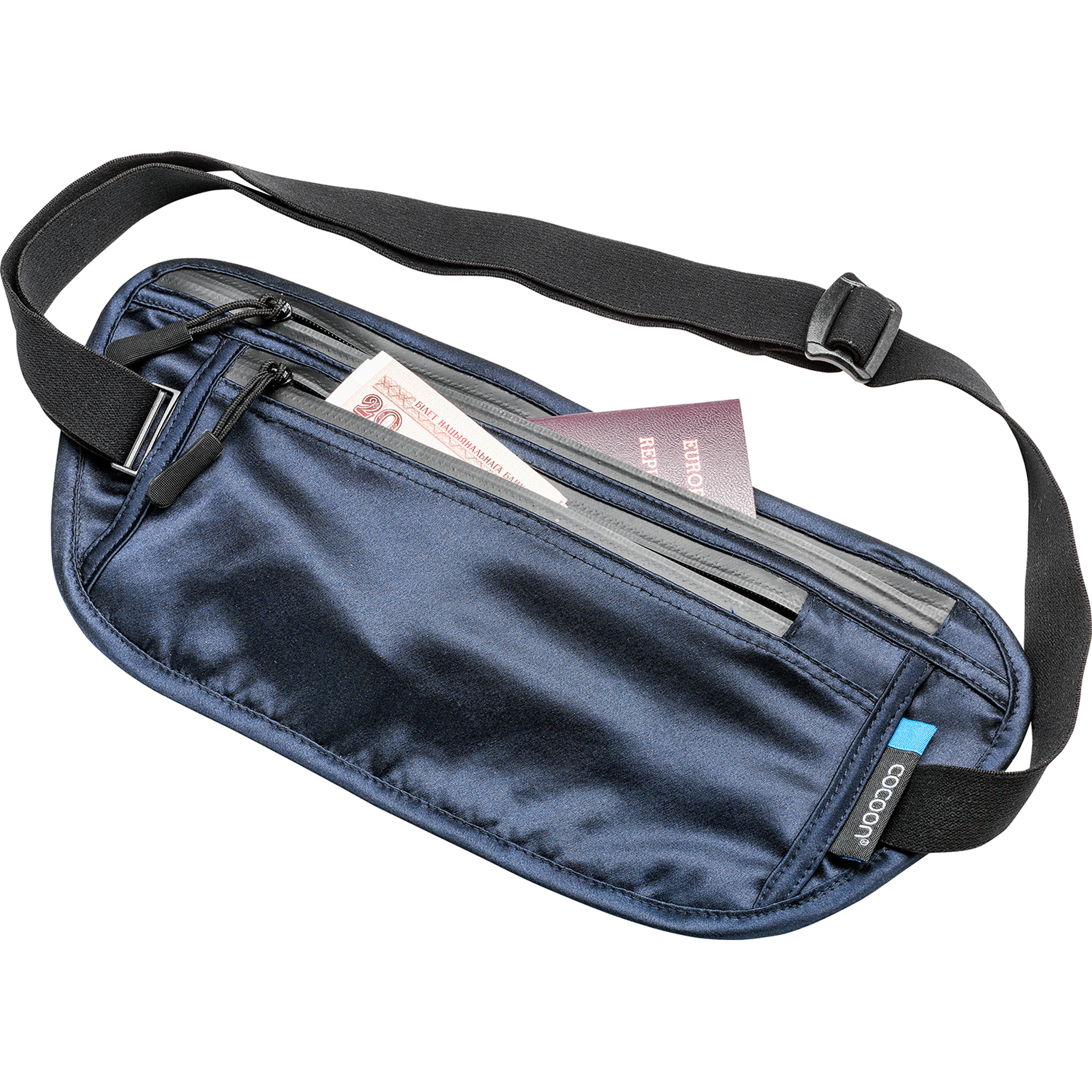 Cocoon Secret Silk Hüfttasche Reisedokumententaschen blau Reise