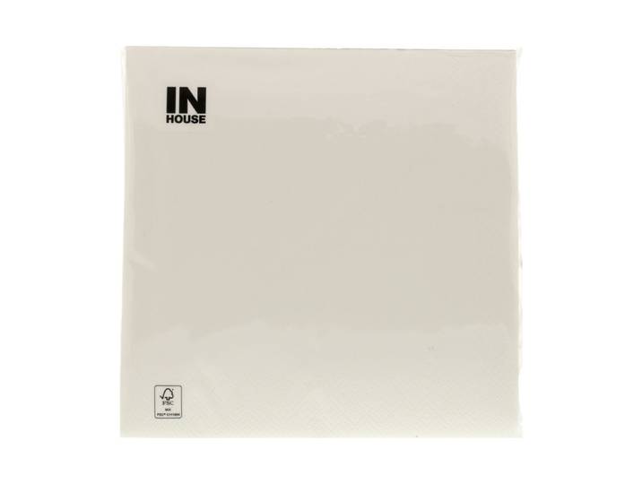 Inhouse Servietten 33cm weiss 50 Stück