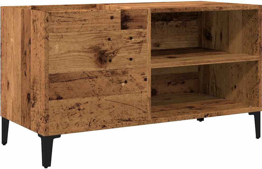 17 Stories Sahithi 48 cm H Media Shelves Old Wood 48cm H X 84.5cm W X 38cm D