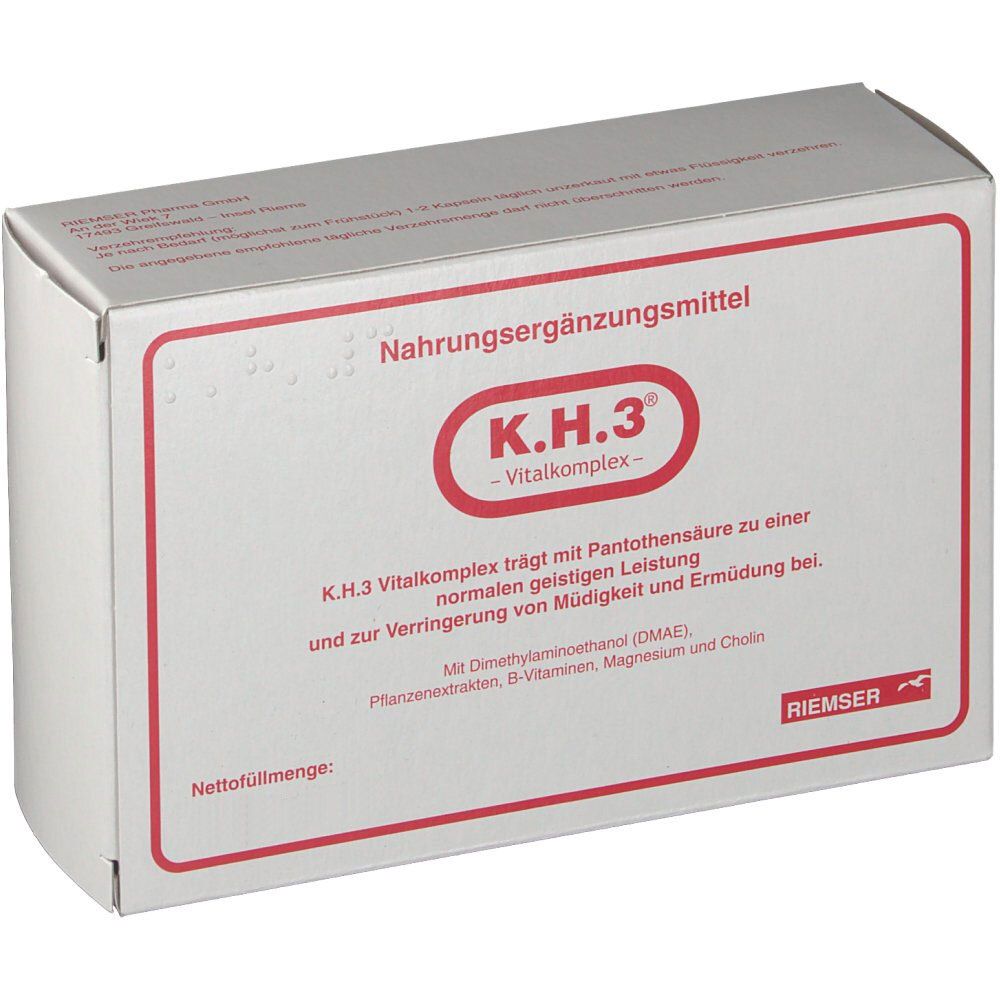K.h.3 Vitalkomplex Kapseln 30 St