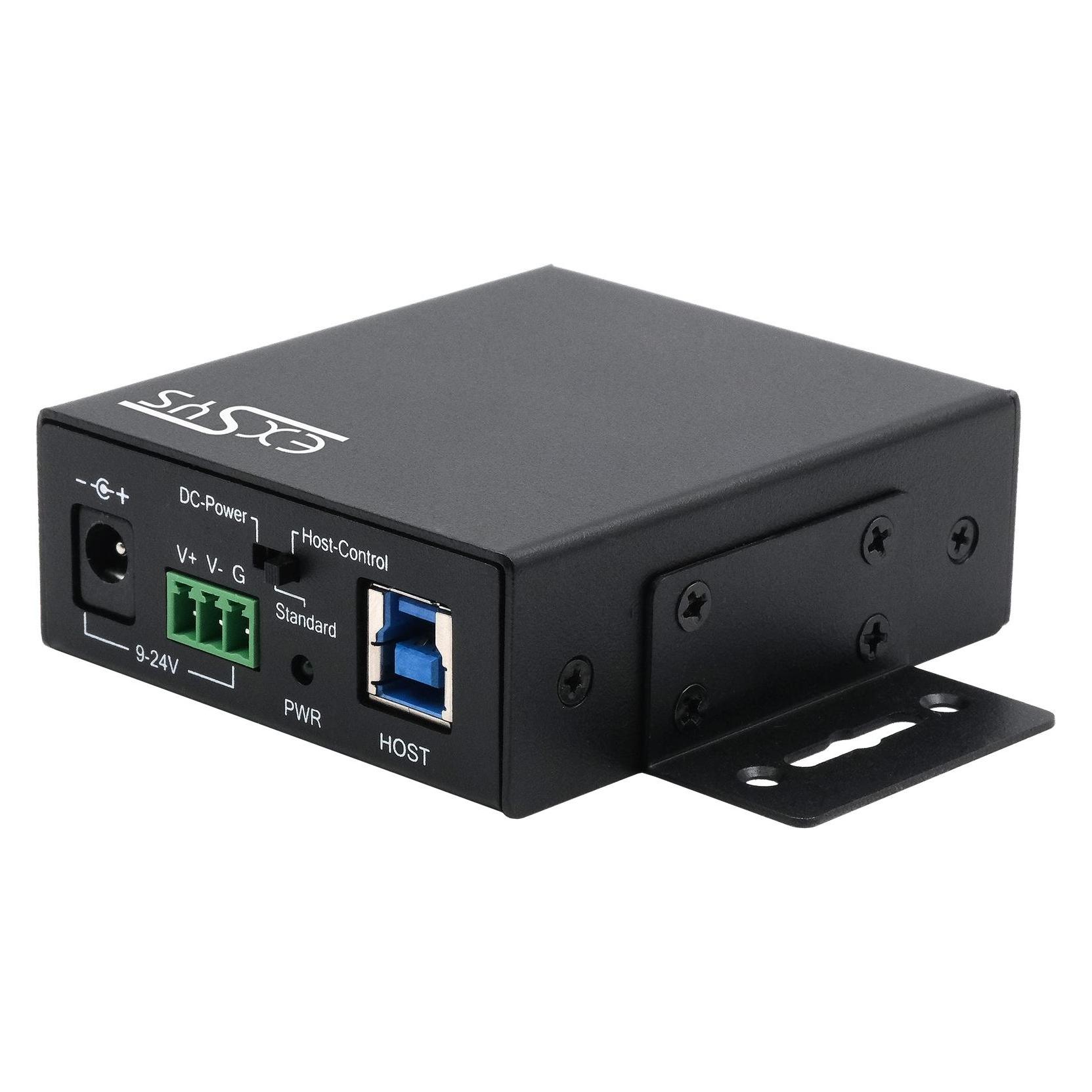 Exsys Industrial USB 3.2 Gen 1 Hub 6-Port (USB-B, 6 Ports) (EX-11246HMS)