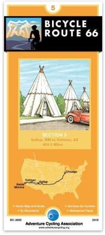 Route 66 - Cycling Map #5   Adventure Cycling Association