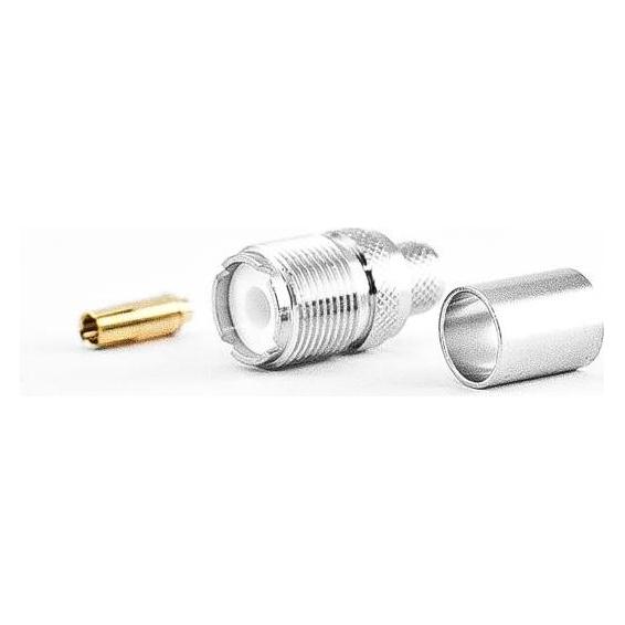 Varia UHF-Buchse für LMR/HDF400 Kabel, Crimp Version (UHF-20-11-B-DGN)