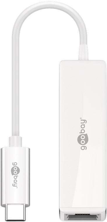 Goobay USB-C naar RJ45 adapter, wit