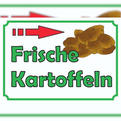 HB-Druck Verkaufsschild Schild Kartoffeln rechts A1 (594x841mm)
