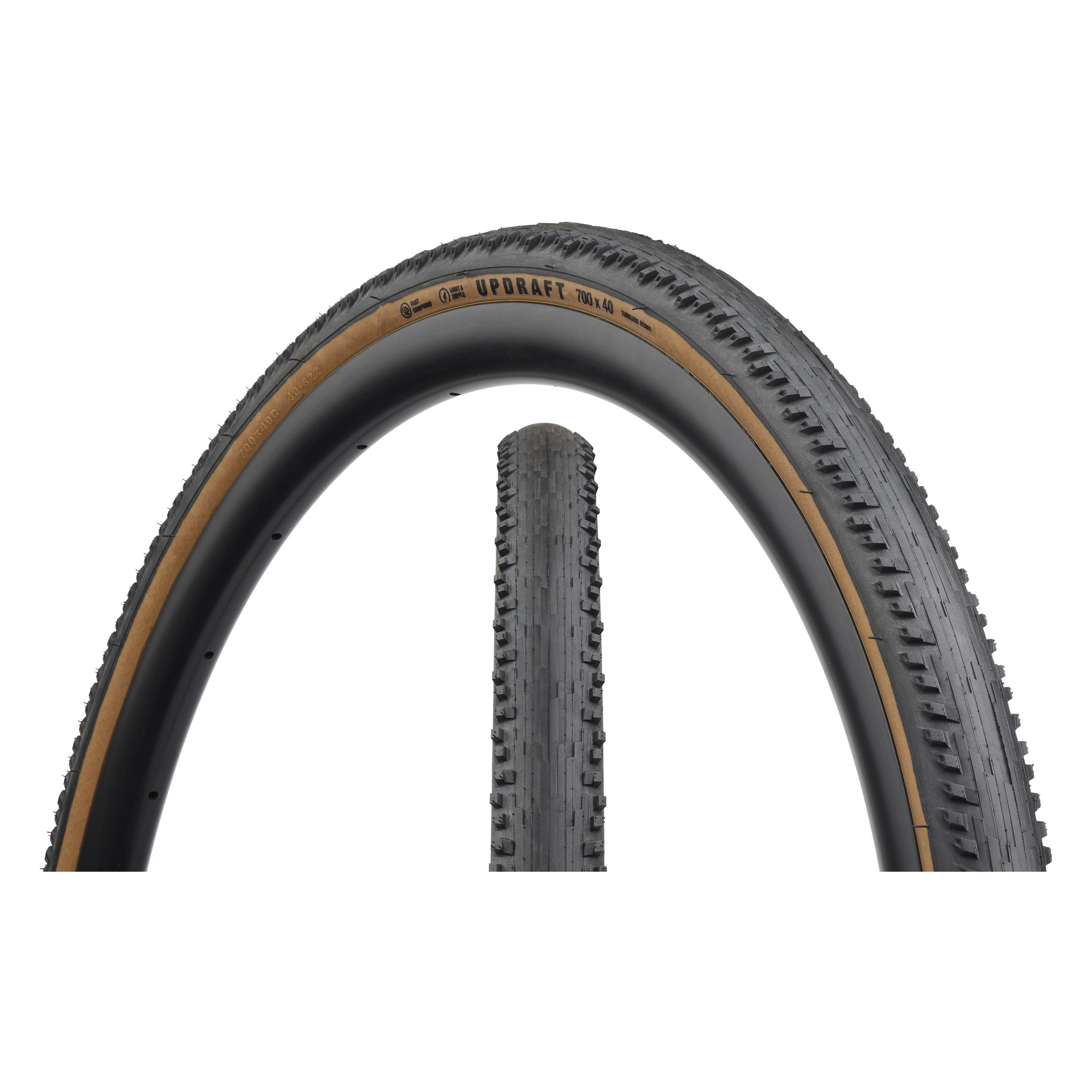 Teravail Updraft Light & Supple Faltreifen, 700x35C, 35-622, Fast Compound, Tubeless, tan (35-622) (57463643)