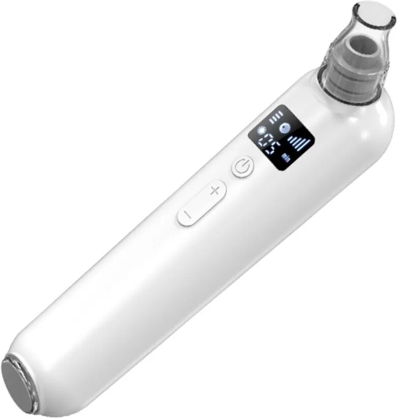 INF Blackhead Remover Vacuum compatible with Hot Compress and Red Blue Light Therapy - 5-Level Pore Cleaner Blanc