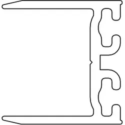 HSK Ersatzteile Wandanschlussprofil, Gunmetal, E100244-S-280 E100244-S-280