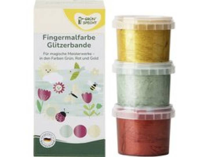Fingermalfarbe Glitzerbande