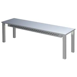 KBS Gastrotechnik Aufsatzbord 1 Etage Breite 100cm mit Wärmemodul