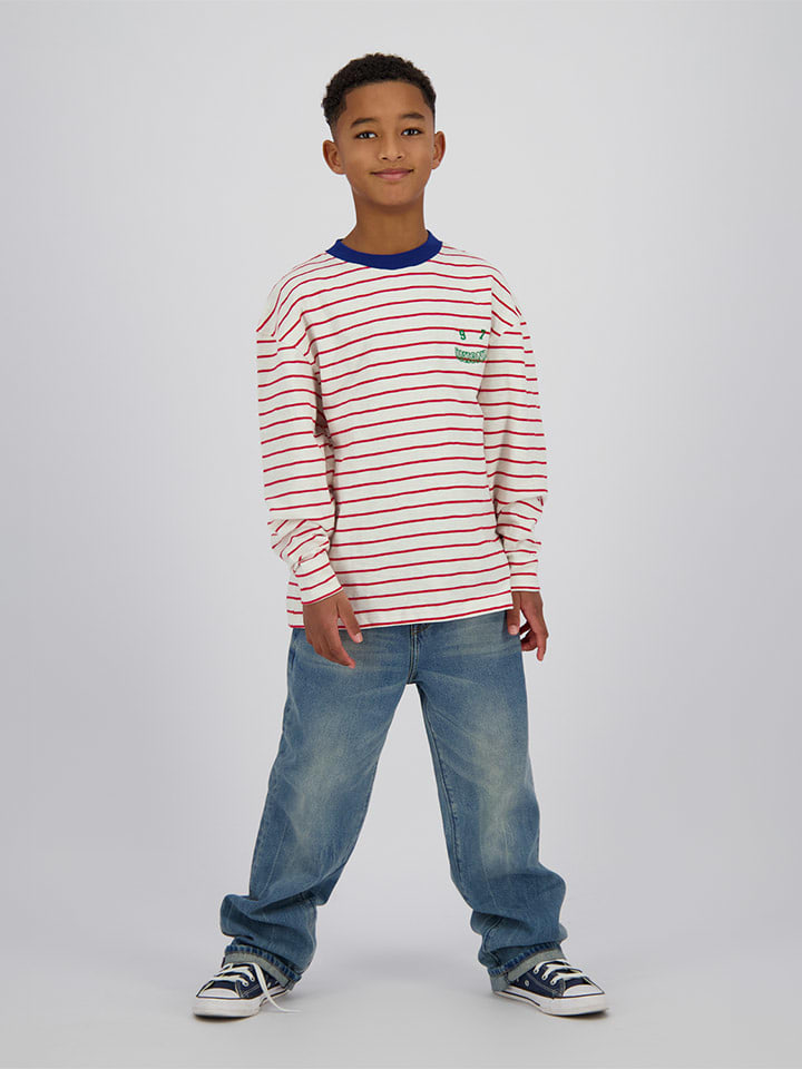 Vingino Longsleeve "Hotch" in Creme/ Rot - 128