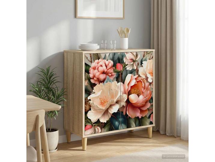 vidaXL Sideboard BORNE Sonoma 69 x 33 x 75 cm Holzwerkstoff