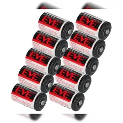 10x EVE Lithium 3,6V Batterie ER14250 1/2 AA ER 14250