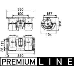 Innenraumgebläse MAHLE AB 79 000P