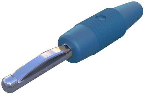 Hirschmann Test & Measurement VON 20 Bananenstecker Stecker, gerade Stift-Ø: 4mm Blau