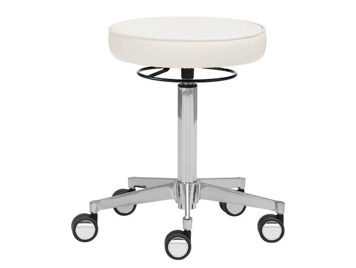 Bürohocker 1295 48 x 73 x 48cm Weiß/Weiß