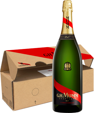 Champagne Mumm Jéroboam - Champagner Mumm - Cordon Rouge - Etui - 3L Champagne