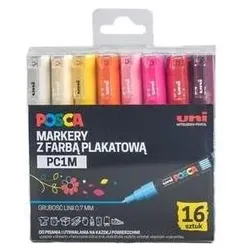Uni-ball, Marker, Plakatmarker PC-1M 16 Farben
