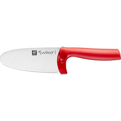Kinderkochmesser ZWILLING "Twinny", rot, Klingenlänge 10,5cm, Edelstahl, Kochmesser, abgerundete Klinge, Fingerschutz, für Kinder ab 3 Jahren