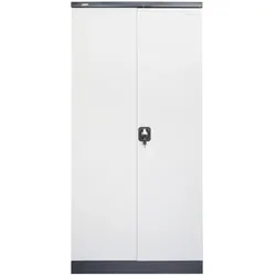 Jet-Line, Aktenschrank, Stahlschrank Moskau dunkelgrau weiss (90 x 40 x 185 cm)