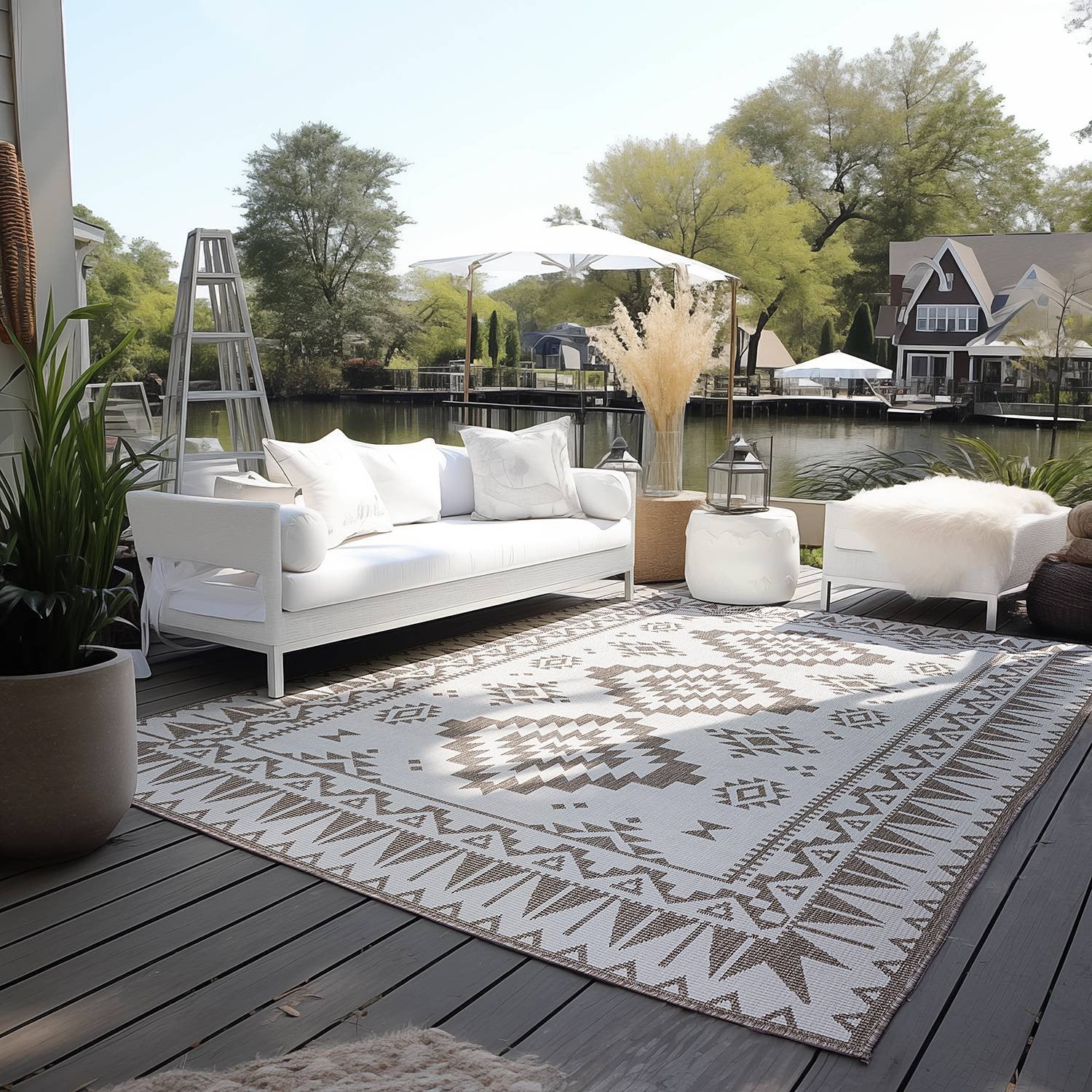 Hanse Home Collection Binnen- en buitenkleed Dynamic beige, polypropyleen, 200 x 290 cm