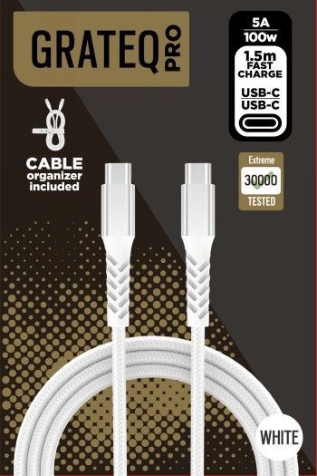 Grateq pro usb-c - usb-c 240w kaapeli 1.5m