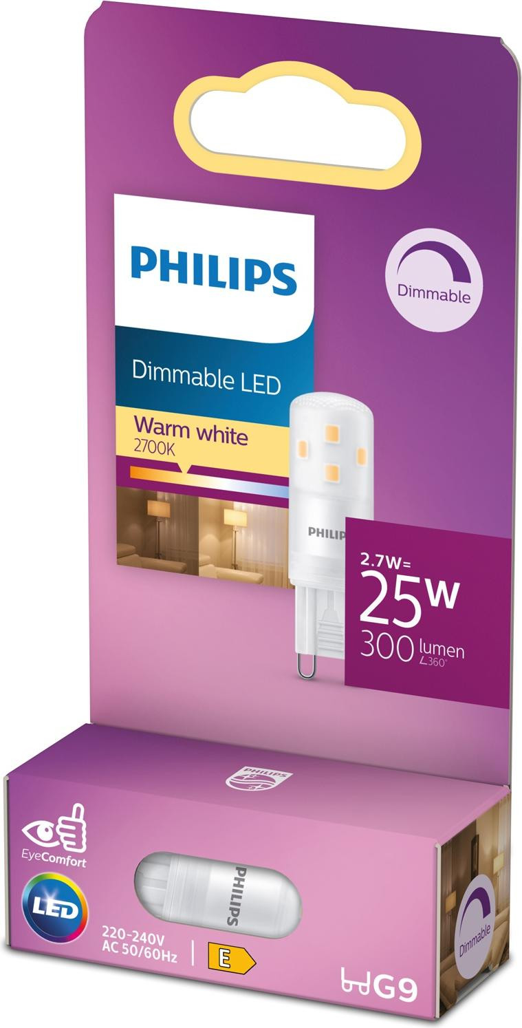 Philips LED-lamp G9 2,7W 25W equivalent 300 lumen warm wit licht
