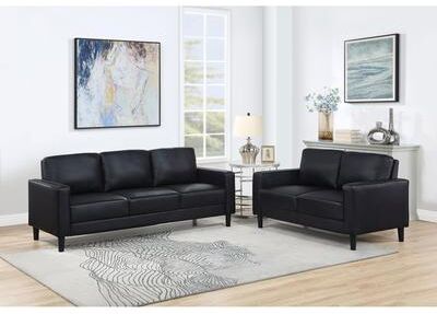 Coaster Ruth Upholstered Track Arm Sofa Set