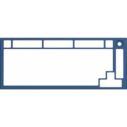 GLORIOUS GMMK PRO Top Frame - navy blau