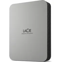 LACIE Mobile Drive V2 Moon Silver 4TB, USB-C 3.0