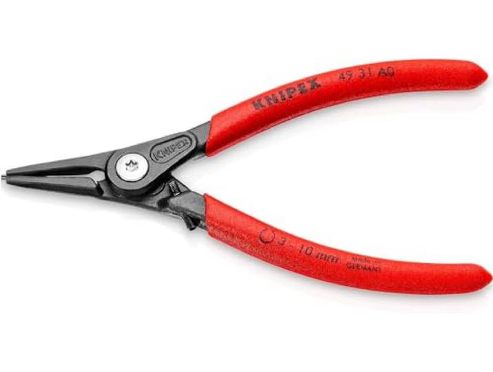 Knipex Pince de précision pour circlips pour circlips extérieurs\, 49 31 A0 D'arbre avec protection contre la distorsion gaines PVC