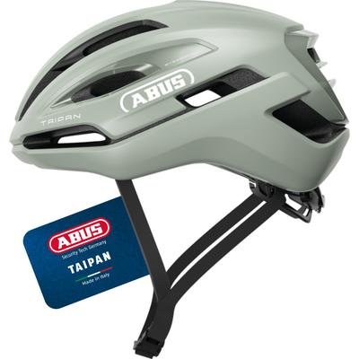 Fahrradhelm ABUS "TAIPAN" Gr. M, grün (grün (frosted grün)), Helme, M Kopfumfang: 54cm - 58cm