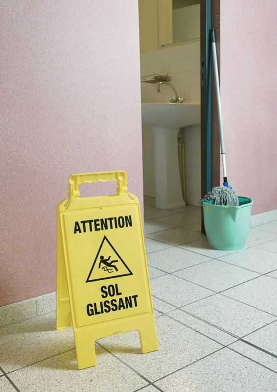 Chevalet de signalisation ''Sol glissant'' 600 x 275 mm NOVAP 4291000