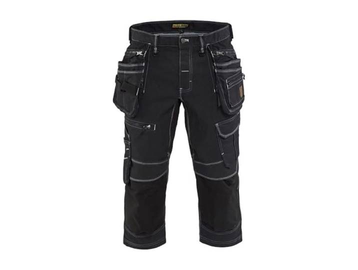 Blåkläder Piraten-Shorts Dehnbar-X1900 Marine-Blau / Schwarz GRÖSSE C44 / 38 in Cordura® Denim, optimaler Bewegungsraum