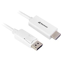 Adapterkabel Displayport 1.2 > HDMI 4K weiß, 1 Meter
