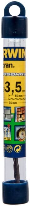 Irwin Foret à percussion incassable 3,5x75x45mm ; Irwin Tools (10501813)